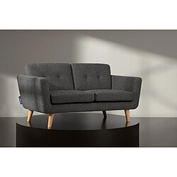 Konsimo Canapé droit 2 places - Graphite