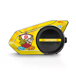 Autocollants casque moto Sena 50S - Jaune