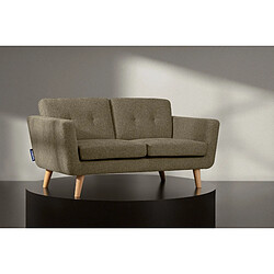 Konsimo Canapé droit 2 places - Marron