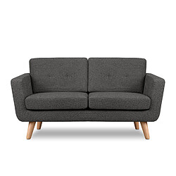 Konsimo Canapé droit 2 places - Graphite
