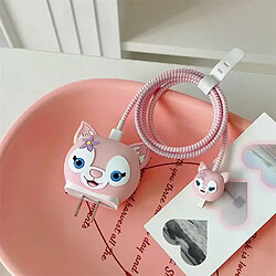 Lot de 4 protections de câbles - Rose