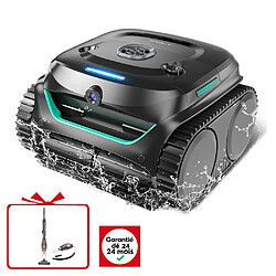 WYBOT C2 Vision Aspirateur de piscine robotisé avec vision AI et contrôle + Balai Aspirateur à Main Offert