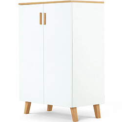 Konsimo commode bébé scandinave - Blanc