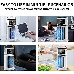 Avis Climatiseur Mobile - 4en1 Avec Déshumidificateur, Ventilateur Et Mode Nuit - Silencieux, Minuterie 24H, Télécommande, Kit Fenêtre - Classe Énergétique A Pour Chambre, Bureau, Camping (Blanc)