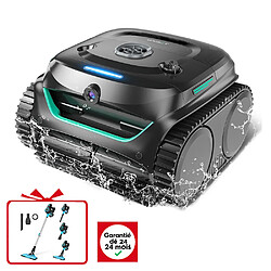 Robot Nettoyeur Piscine WYBOT C2 Vision, Détection Débris avec Caméra AI+ Balai Aspirateur à Main Offert