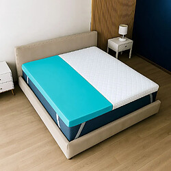 The White Stone Surmatelas 180x200 en Memory Foam à 9 Zones Différenciées | Épaisseur 7 cm