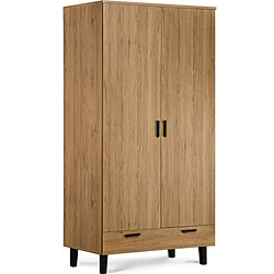 Konsimo Armoire bébé FRISK - Marron