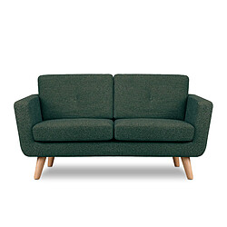 Konsimo Canapé droit 2 places - Vert foncé