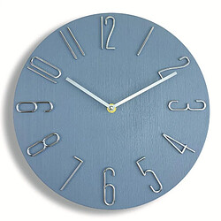 Yonis Horloge Murale Moderne Silencieuse 30cm