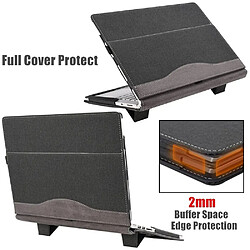 Yonis Sacoche Ordinateur Portable Cuir Anti-Chute pas cher
