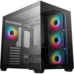 DeepCool - Boitier Moyen Tour ATX DeepCool CG530 4F avec panneaux vitrés (Noir)