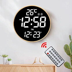 Yonis Horloge Murale LED Multifonction Avec Télécommande