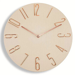 Yonis Horloge Murale Moderne Silencieuse 30cm