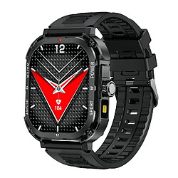 Yonis Montre Connectée 2.1 Pouces BT Appel Noir