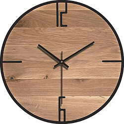 Yonis Horloge Murale Bois Décorative Silencieuse