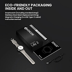 Yonis Montre Connectée Femme Écran AMOLED Argentée pas cher