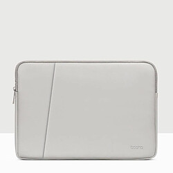 Yonis Sacoche Ordinateur Portable Cuir Gris 11/12 Sacoche Ordinateur Portable En Cuir PU Imperméable Antichoc Taille 11/12 Pouces YONIS