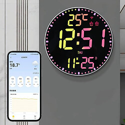 Yonis Horloge LED Murale Connectée RGB WiFi