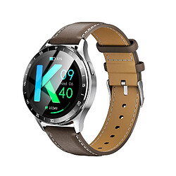 Yonis Montre Connectée Étanche Bluetooth Cuir Luxe