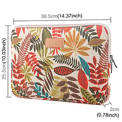 Avis Yonis Sacoche Ordinateur Portable Feuilles Colorées