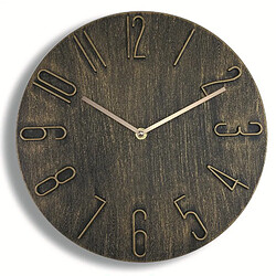 Yonis Horloge Murale Minimaliste Silencieuse Or