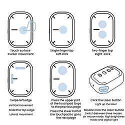 Yonis Souris Sans Fil Magique Pour Bureau Mobile