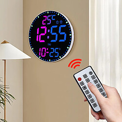 Yonis Horloge LED RGB Multifonction Avec Télécommande