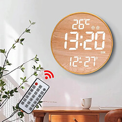 Yonis Horloge LED Murale Multifonction Avec Télécommande