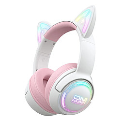 Yonis Casque audio sans fil - Rose