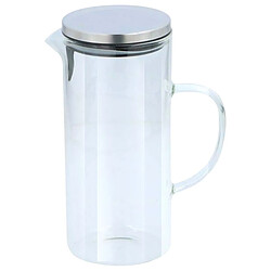 Alpina Pichet en Verre Borosilicate 1.3L Couvercle Hermétique Étanche avec Filtre Transparent