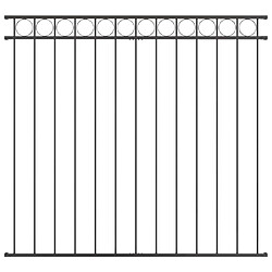 vidaXL Élément de clôture ASSEN Gris 170 x 120 cm Acier