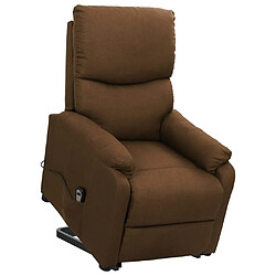 vidaXL Fauteuil Marron Tissu