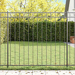 vidaXL Élément de clôture ASSEN Gris 170 x 120 cm Acier