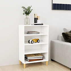 vidaXL Buffet Blanc 57x35x90 cm Bois d’ingénierie