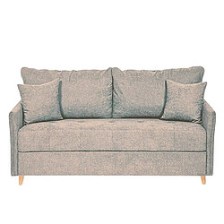 Inside 75 Canapé convertible express 120 RASPAIL matelas 20 cm sommier LATTES Genesis Crème