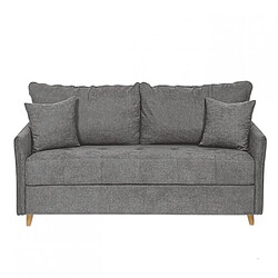 Inside 75 Canapé convertible express 120 RASPAIL matelas 16 cm sommier METAL Genesis Gris