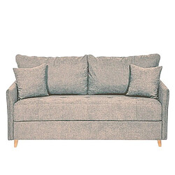 Inside 75 Canapé convertible express 120 RASPAIL matelas 20 cm sommier METAL Genesis Crème