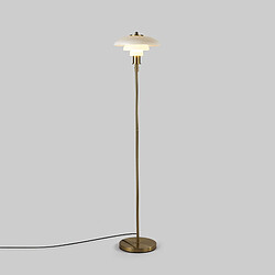 Barcelona LED Lampadaire design "Marshal" - Abat-jour en verre - E27