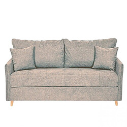 Inside 75 Canapé convertible express 140 RASPAIL matelas 16 cm sommier METAL Genesis Crème