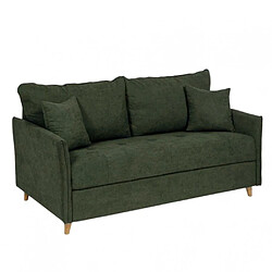 Inside 75 Canapé convertible express 120 RASPAIL matelas 20 cm sommier METAL Genesis Olive