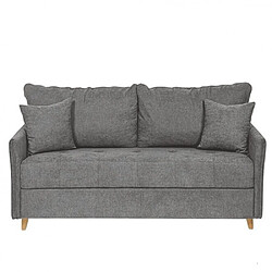 Inside 75 Canapé convertible express 120 RASPAIL matelas 16 cm sommier LATTES Genesis Gris