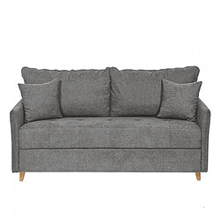 Inside 75 Canapé convertible express 120 RASPAIL matelas 20 cm sommier LATTES Genesis Gris