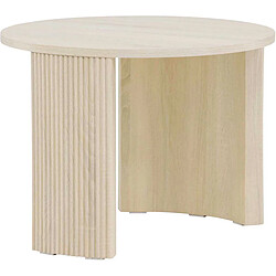 Venture Home Table basse ronde ø60 cm Bristol bois blanchi.