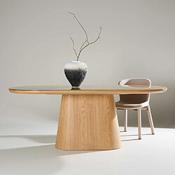 Venture Home Table de repas ovale 200 x 90 cm Castor.