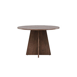 Venture Home Table de repas ronde ?110 cm Bootcut mocca. pas cher