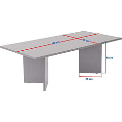 Avis Hanah Home Table basse rectangulaire - Pin