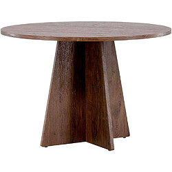 Avis Venture Home Table de repas ronde ?110 cm Bootcut mocca.