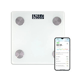 Livoo Pèse-personne impédancemètre connecté Blanc