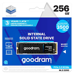 Acheter SSD GOODRAM PX500 GEN.3 PCIe 3x4 256 Go M.2 2280 RET
