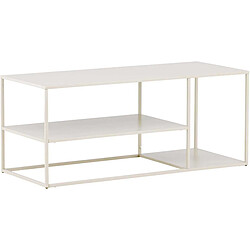 Venture Home Table basse en acier 120 x 50 cm Staal beige.